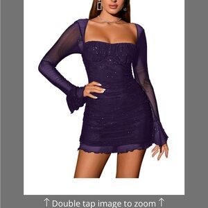 Elegant Purple Women's Dress